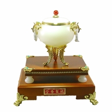 金镶玉大型玉器工艺品摆件